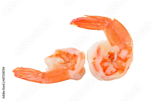 Fototapeta shrimps on transparent png