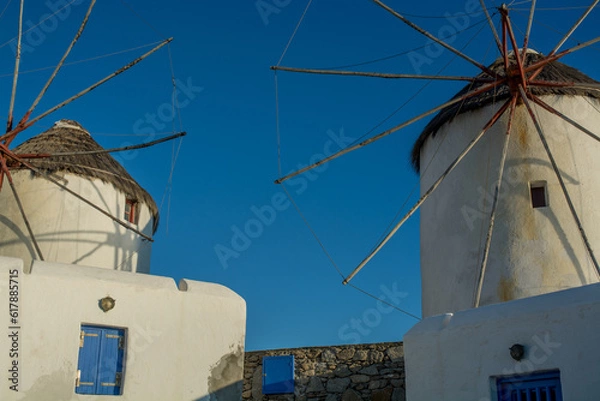 Fototapeta views of the village of Mykonos