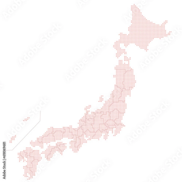 Fototapeta ベクター日本地図
