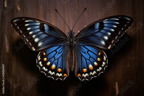 Fototapeta beautiful butterfly animal 3d rendering AI generative 