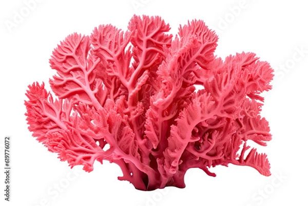 Fototapeta Goniastrea coral on transparent background (PNG)., generative artificial intelligence
