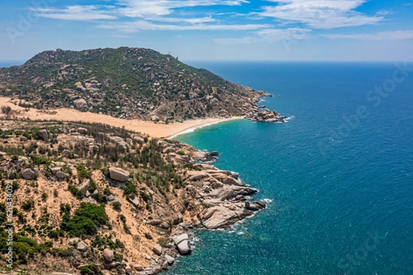 Fototapeta Mui Dinh area and Ninh Thuan coastal road, Vietnam