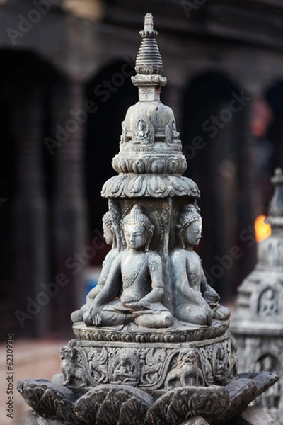 Fototapeta Buddha statue in Kathmandu city, Nepal