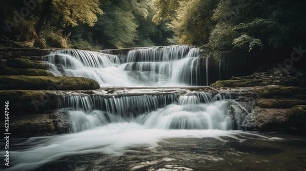 Fototapeta waterfall in the forest