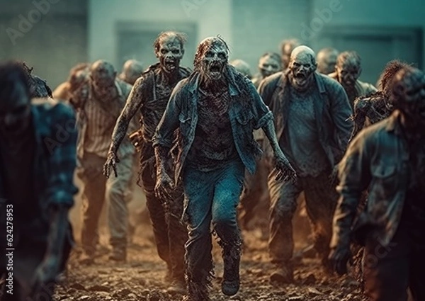 Fototapeta The walking dead stock photo, zombie