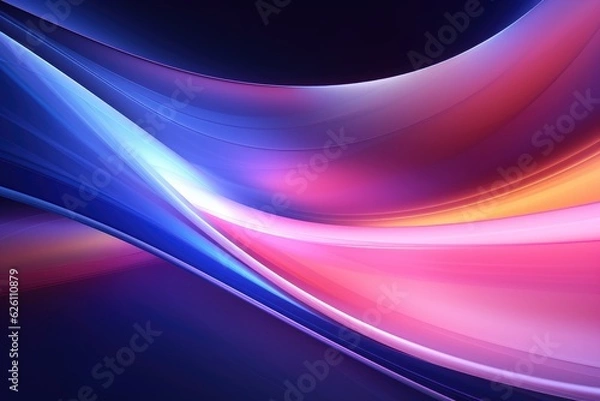 Fototapeta Abstract smooth silk background. Wallpaper and banner. Generative AI