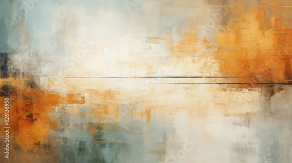 Obraz Abstract background with expressive brushstrokes and warm, earthy colors.