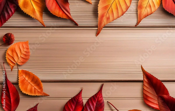 Fototapeta autumn leaves background