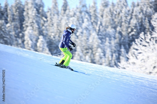 Fototapeta Skiing