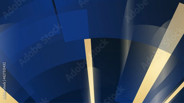 Fototapeta Luxury blue gold background design