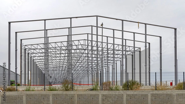 Fototapeta Warehouse Skeleton Structure Construction