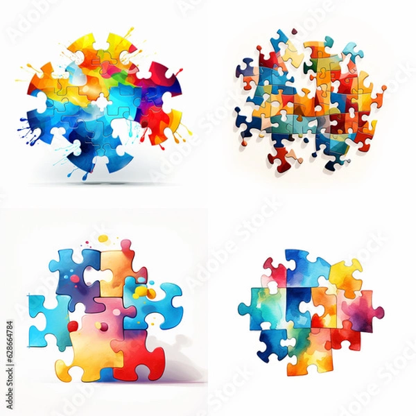 Fototapeta puzzle pieces