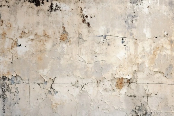 Fototapeta Generative AI : Cement wall background. Texture placed over an object to create a grunge effect for your design.