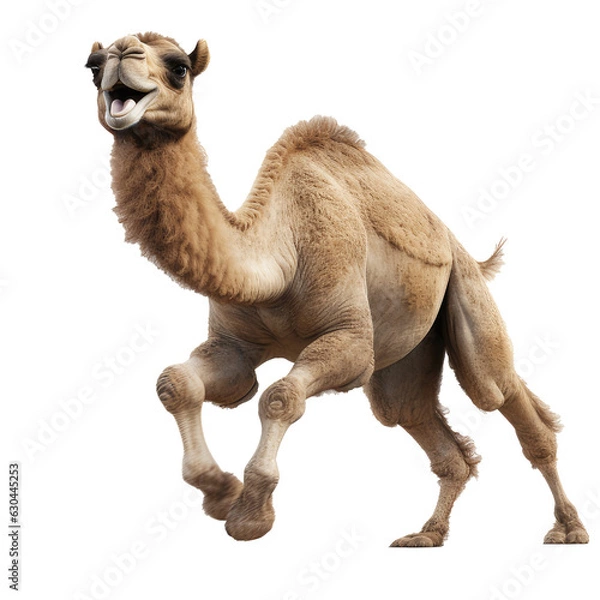 Obraz running happy camel transparent background