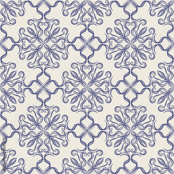 Fototapeta seamless wallpaper.arabesque pattern.floral background