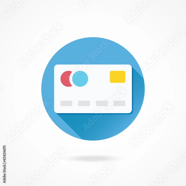 Fototapeta Vector Debit Card Icon