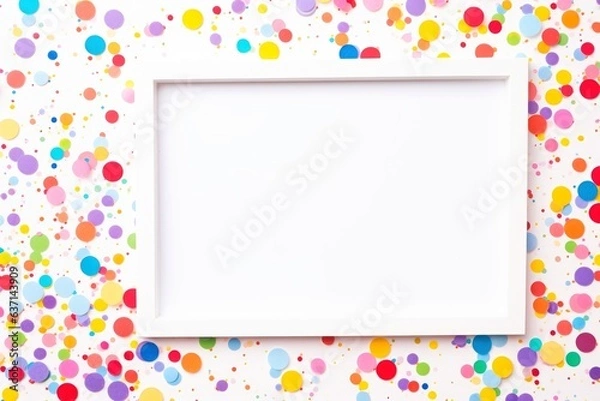 Fototapeta Mockup photo frames, Empty abstract shape framing for your design. template for picture, painting, poster, lettering or photo gallery