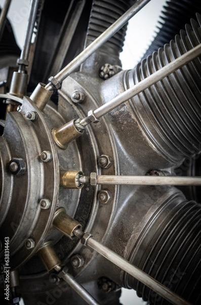 Fototapeta Mechanism of the aircraft engine