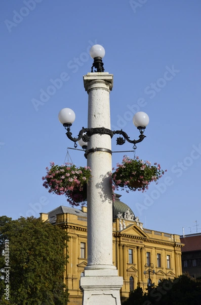 Fototapeta Lampione, Zagabria