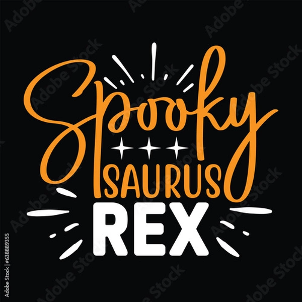 Fototapeta Spooky Saurus Rex,  New Halloween SVG Design Vector File.