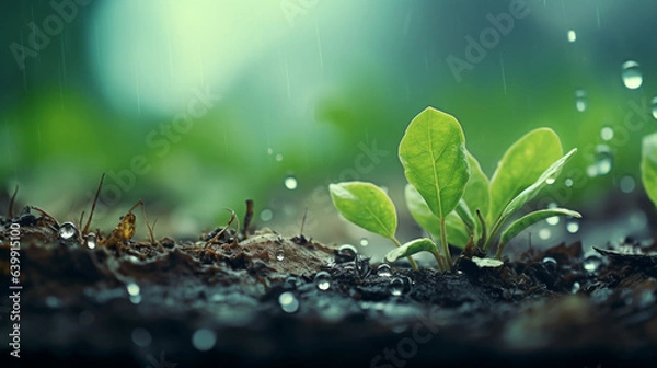 Fototapeta green_plants_growing sdgs 環境 水 緑