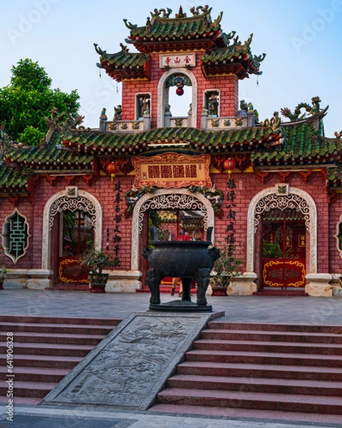 Fototapeta Fukian Assembly Hall or Phuc Kien in the Hoi An ancient town in Noi An of Vietnam