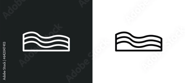 Fototapeta plant growing on book icon isolated in white and black colors. plant growing on book outline vector icon from nature collection for web, mobile apps and ui.