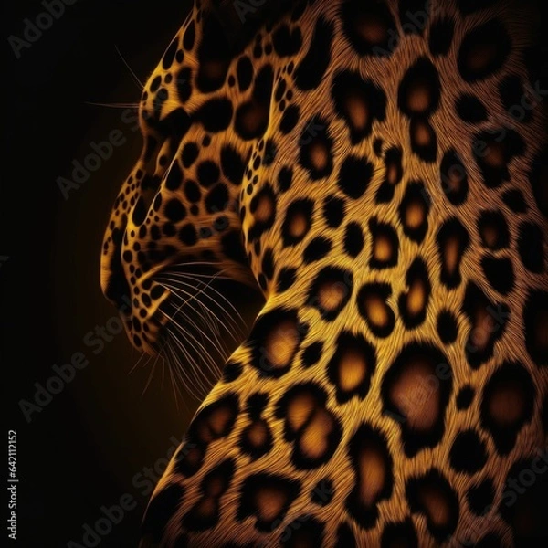 Fototapeta Minimalistic Leopard Fur Wallpaper: A Bold and Striking Pattern for Your Walls