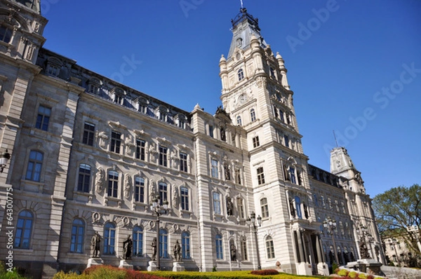 Fototapeta Quebec Parliament is Second Empire style building, Quebec City