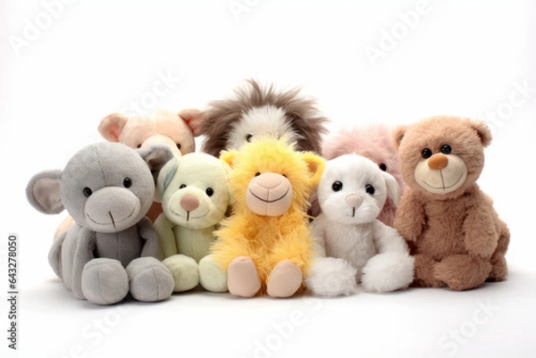 Fototapeta Stuffed animal toys for children