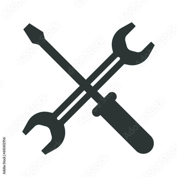 Fototapeta repair tool icon vector illustration