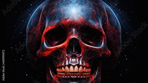 Fototapeta space skull