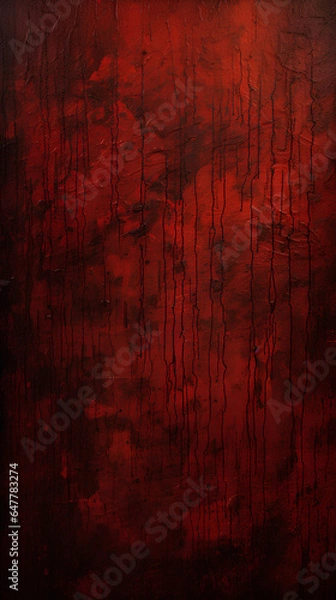 Fototapeta Background with texture and blood stains. Blood splatter. Blood drops. Halloween blood.