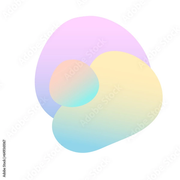 Fototapeta Abstract Bright Gradient Colored Shape Icon 