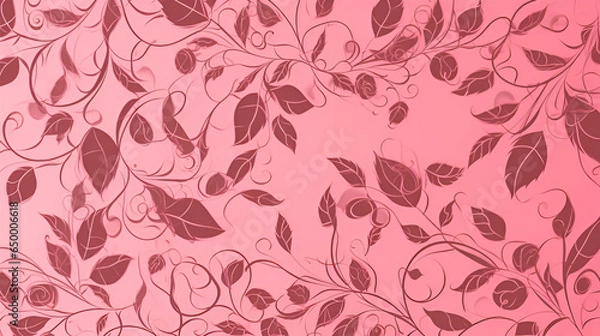 Fototapeta seamless pattern with flowers | Generative AI