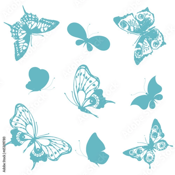 Fototapeta butterflies design