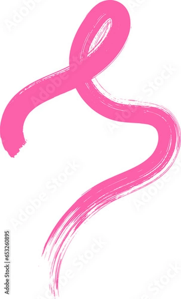 Fototapeta Cancer ribbon, pink ribbon, awareness ribbon, survivor ribbon, cancer shilouette, clipart, cancer cut file, breast cancer, hope, pink, strong woman, cancer