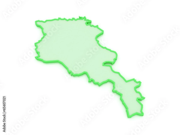 Fototapeta Map of Armenia.