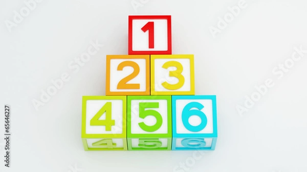 Fototapeta Box Number Toy