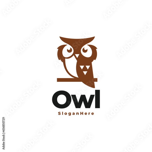 Fototapeta Owl bird modern logo vector