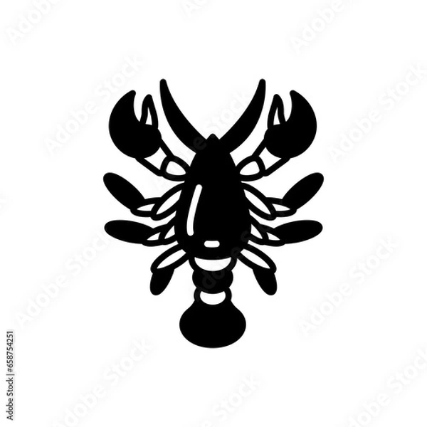 Fototapeta Lobster icon in vector. Illustration