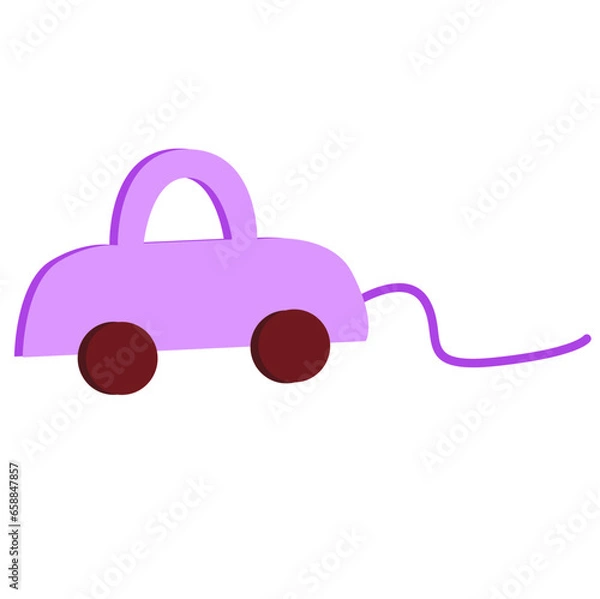 Fototapeta Purple Car Toy