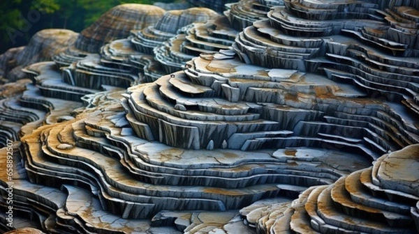 Fototapeta a close up of a rock formation