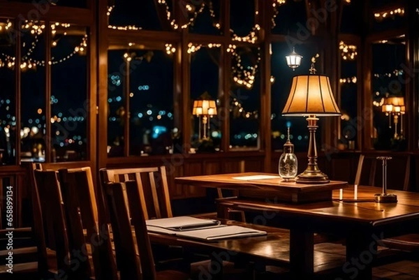 Fototapeta table setting in the restaurant