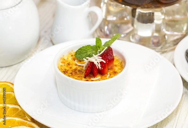 Fototapeta creme brulee