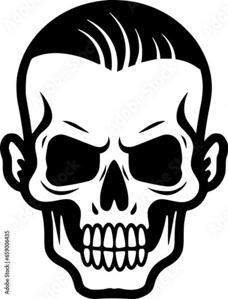 Fototapeta Skull | Minimalist and Simple Silhouette - Vector illustration