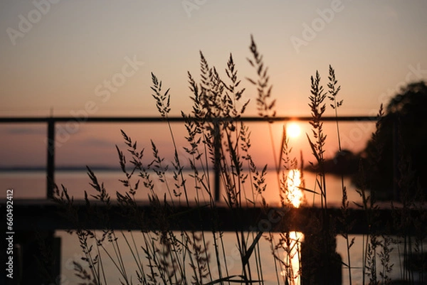 Fototapeta Sonnenuntergang am Bodensee