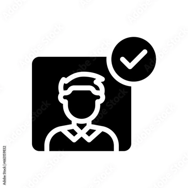 Fototapeta voting glyph icon