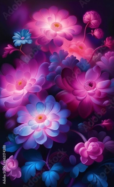 Obraz abstract background with flowers