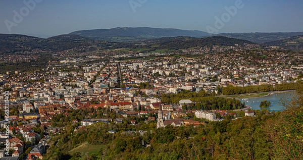 Fototapeta Annecy depuis la Grande-Grande, Haute-Savoie, France